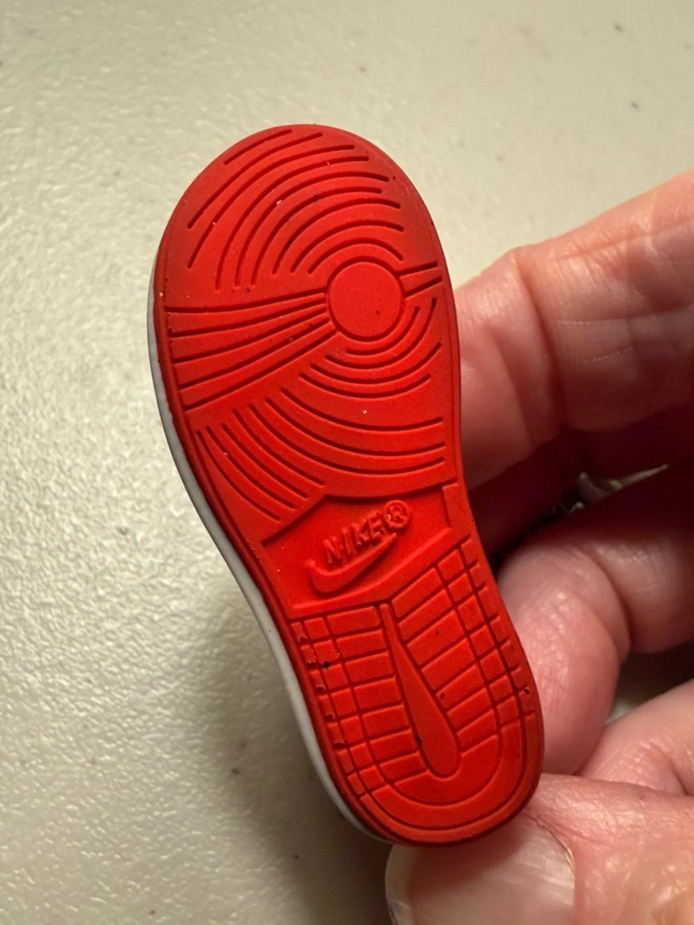 Nike Air Jordan 1 Style Keychain Shoe - Black & Red